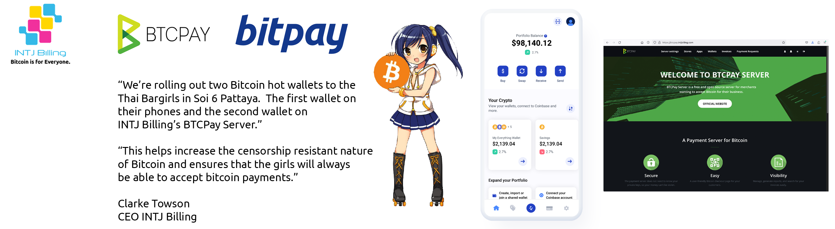 INTJ Billing Two Bitcoin hot wallets