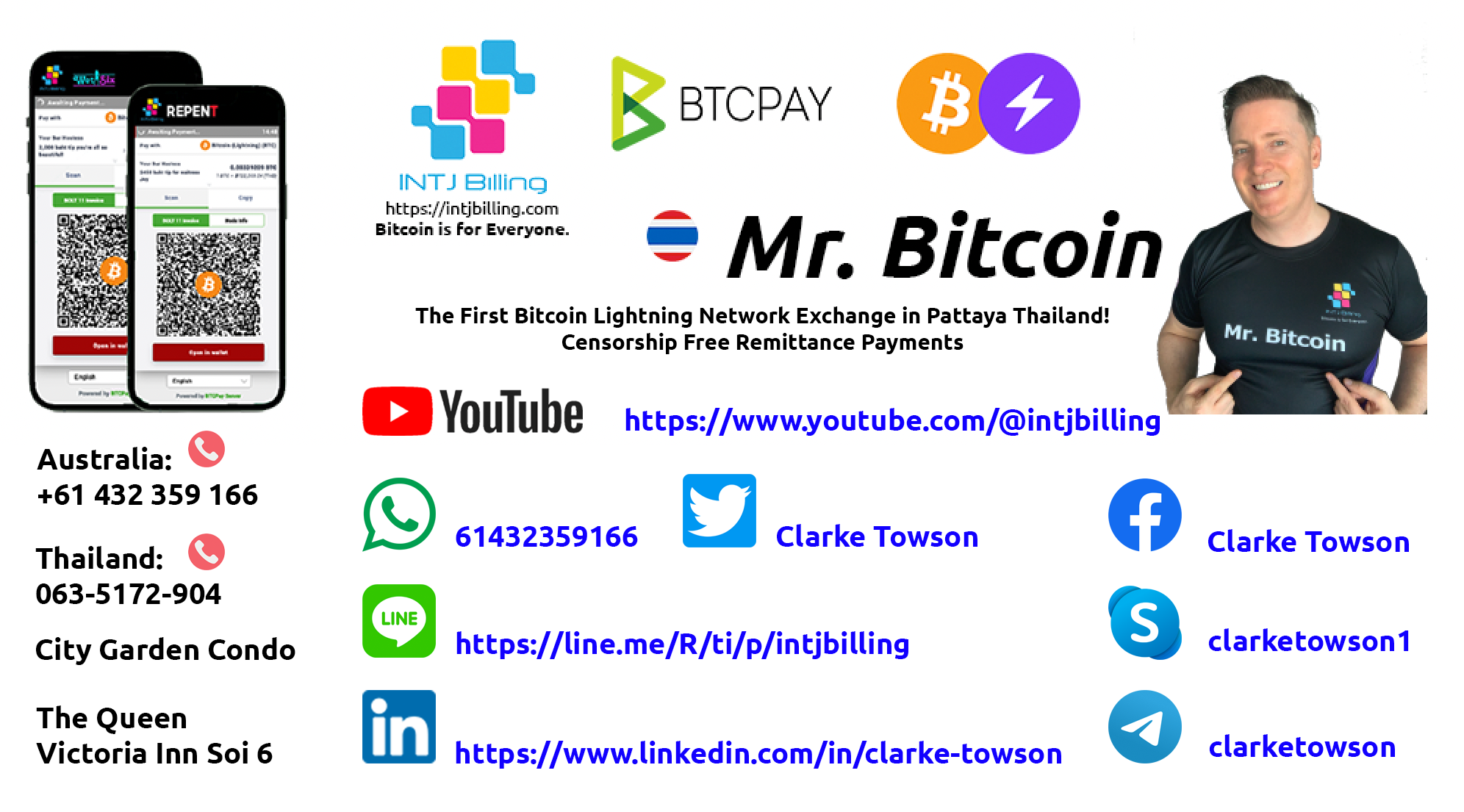 Contact Mr. Bitcoin today!